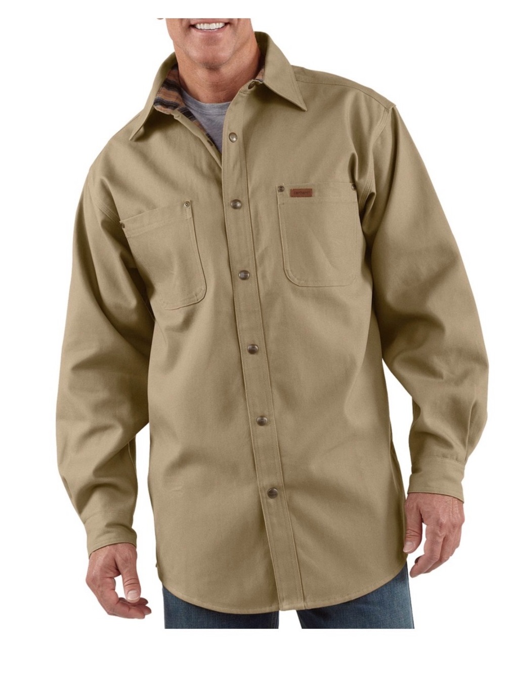 Carhartt Canvas Shirt Jacket —
Cottonwood, Medium, Model# S296